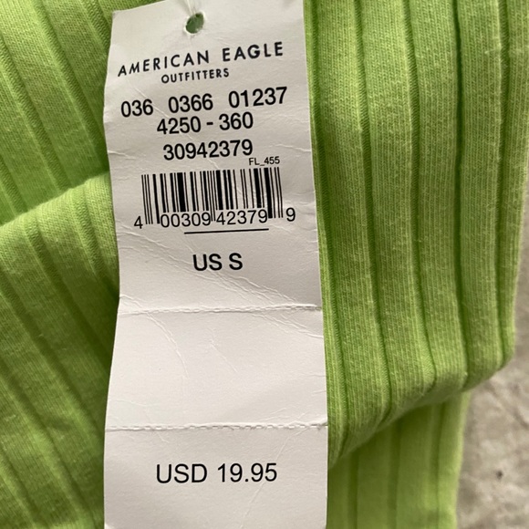 American Eagle lime green tank top w/ tag - Picture 4 of 4